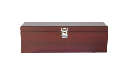 Wooden box for wine bottle