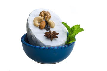 Fresh soft brie cheese