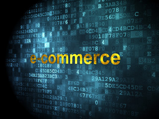 Finance concept: E-commerce on digital background