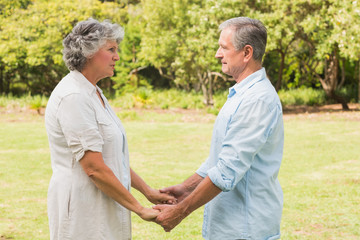 Obraz premium Happy mature couple in park
