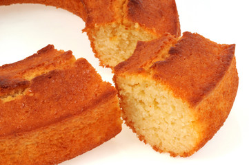 Part de gâteau couronne au citron