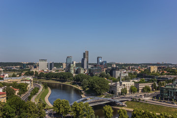 Obraz premium View over Vilnius new town