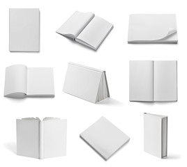 book notebook textbook white blank paper template