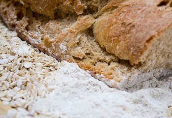top crust of rye bread