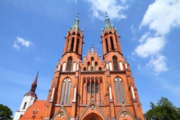 Fototapeta na wymiar Białystok, Polska - kościół katedralny