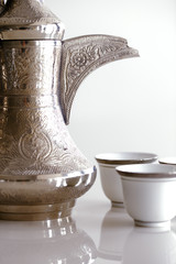 A dallah is a metal pot designed for making Arabic coffee