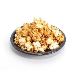 Popcorn isolated on the white background