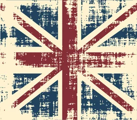 Cercles muraux Signe rétro U.K. flag
