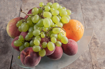 Huge group of fresh fruits