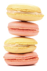 Stack of macaron cakes.