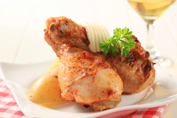 Spicy chicken drumsticks