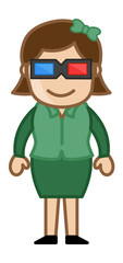 3d Glasses - Virtual Reality Concept - Business Cartoons - 54964097