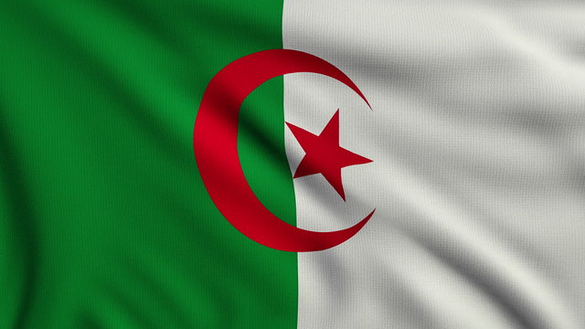Flag of Algeria looping