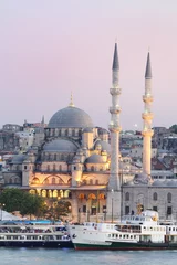 Foto op Plexiglas Nieuwe moskee in Istanbul, Turkije. © Pavel Losevsky