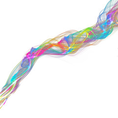 Obraz na płótnie Canvas abstract ribbon waves