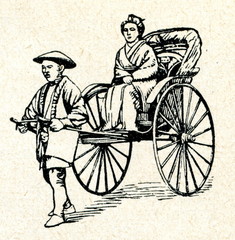 Pulled rickshaw