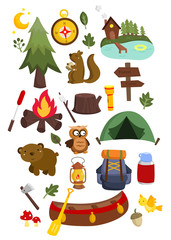 Camping Vector Set