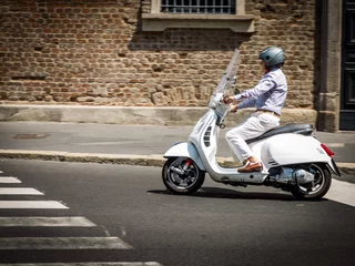 Crédence de cuisine en verre imprimé Scooter scooter vintage