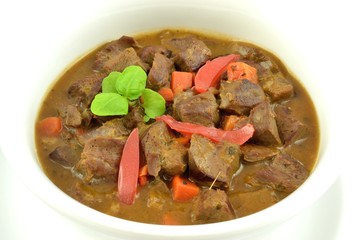 gulasz z serc wieprzowych