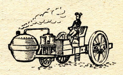 First automobile - Cugnot's "Fardier à vapeur"