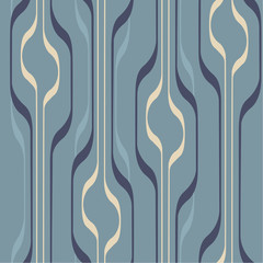 Retro stylized vector seamless pattern