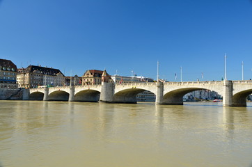 Fototapeta na wymiar Bliski Bridge, Bazylea, Szwajcaria