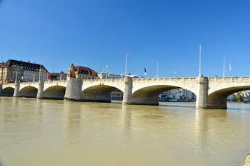 Fototapeta na wymiar Bliski Bridge, Bazylea, Szwajcaria