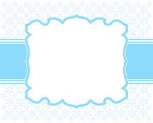 winter abstract background - frame