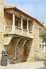 Fototapeta na wymiar Old house with balcony