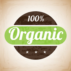 organic label - obrazy, fototapety, plakaty