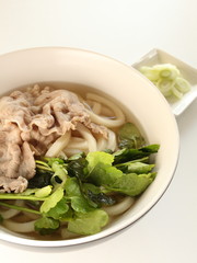 Japanese food, pork shabu and undo noodles