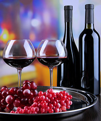 Wine tasting in restaurant