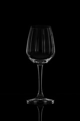 Wine glass in blackdrop