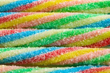 Sweet jelly candies close-up