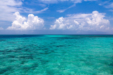 Seascape of Maldives