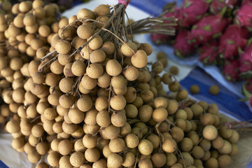longans for sell in fresh market