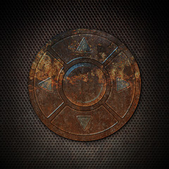 Schalter Wheel - Lochblech Textur