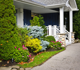 Garden and home entrance