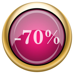 Magenta glossy icon
