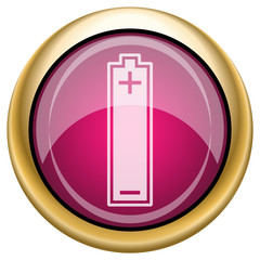Magenta glossy icon