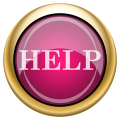 Magenta glossy icon
