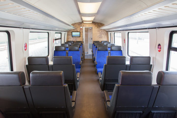 Fototapeta premium Modern dutch train coupe