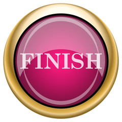 Magenta glossy icon