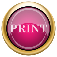 Magenta glossy icon