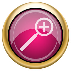 Fototapeta premium Magenta glossy icon