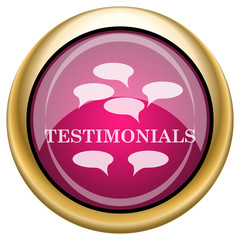 Magenta glossy icon