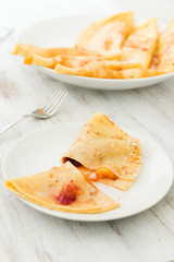 Crepes with fruit