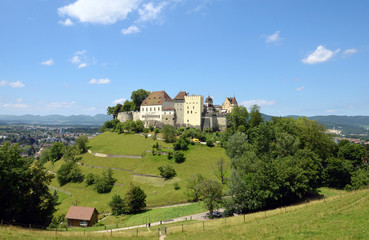 Fototapeta na wymiar Argowia - Lenzburg Castle