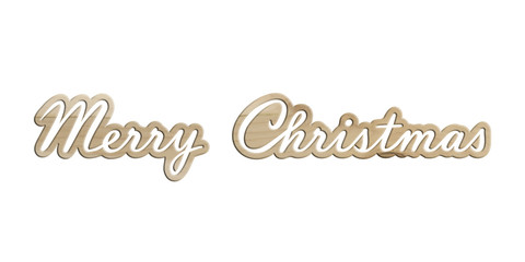 Schriftzug „Merry Christmas“ aus Ahornholz
