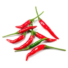 Fotobehang red chili peppers © rakijung
